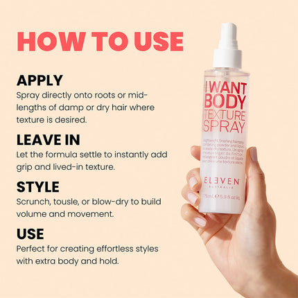 I Want Body Texture Spray