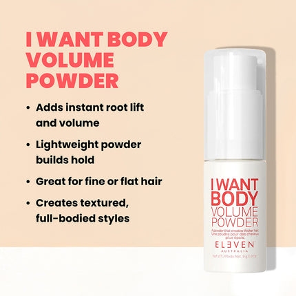 Je veux la poudre de volume corporel Pump