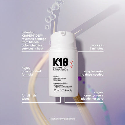 K18 HAIR K18 Leave-In Molecular Repair Hair Mask